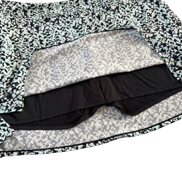 Tranquility Women XXL Skort Set Lot of 2 Black Leaf Print Tennis golf pickleball - Picture 2 of 9